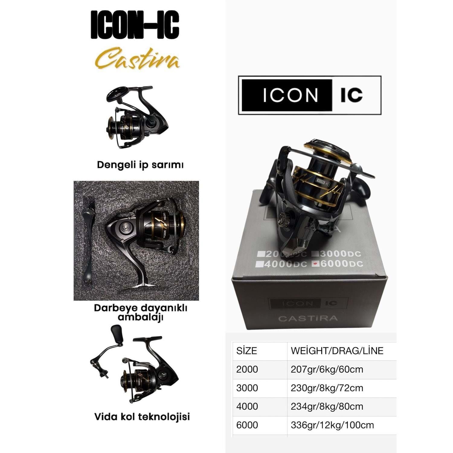 Icon-Ic Castira 6000 DC Olta Makarası
