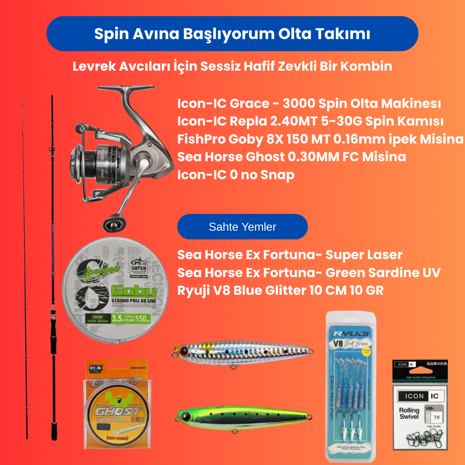 Spin Avına Başlıyorum Olta Seti